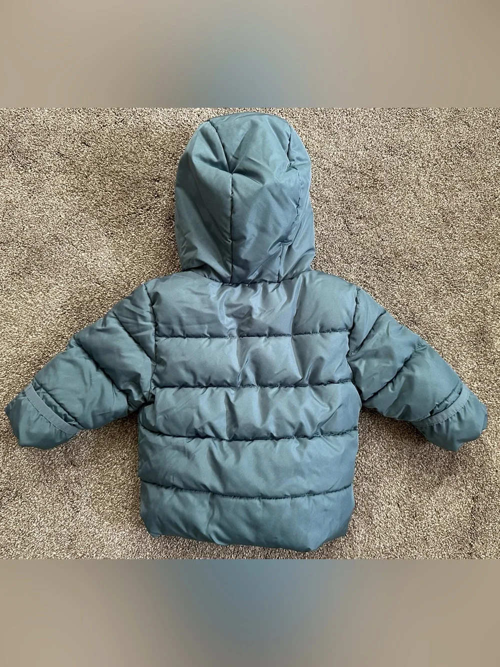 Toddler Hooded Puffer Jacket - Slate Blue